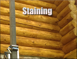  Youngsville, North Carolina Log Home Staining